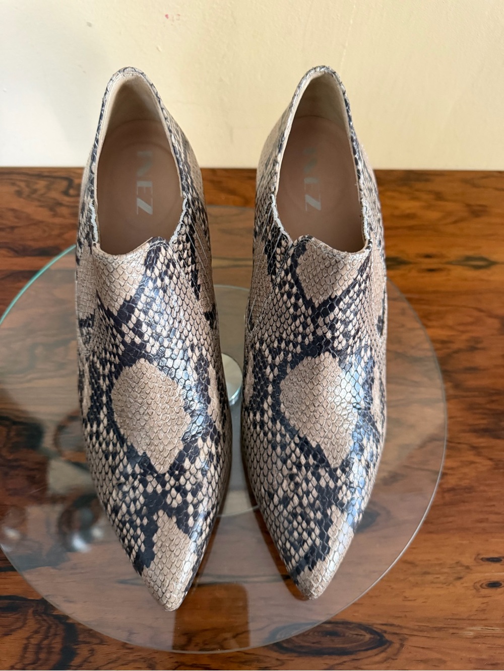 Inez Marisol 70 in Natural Snake Emboss in size 8.5 M - Picture 9 of 12